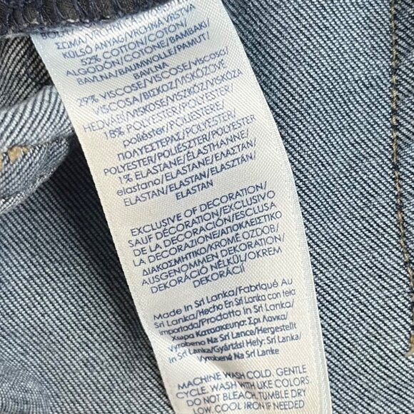 Chaps Jeans Madden Straight Womens 10 Dark Wash - Picture 8 of 11